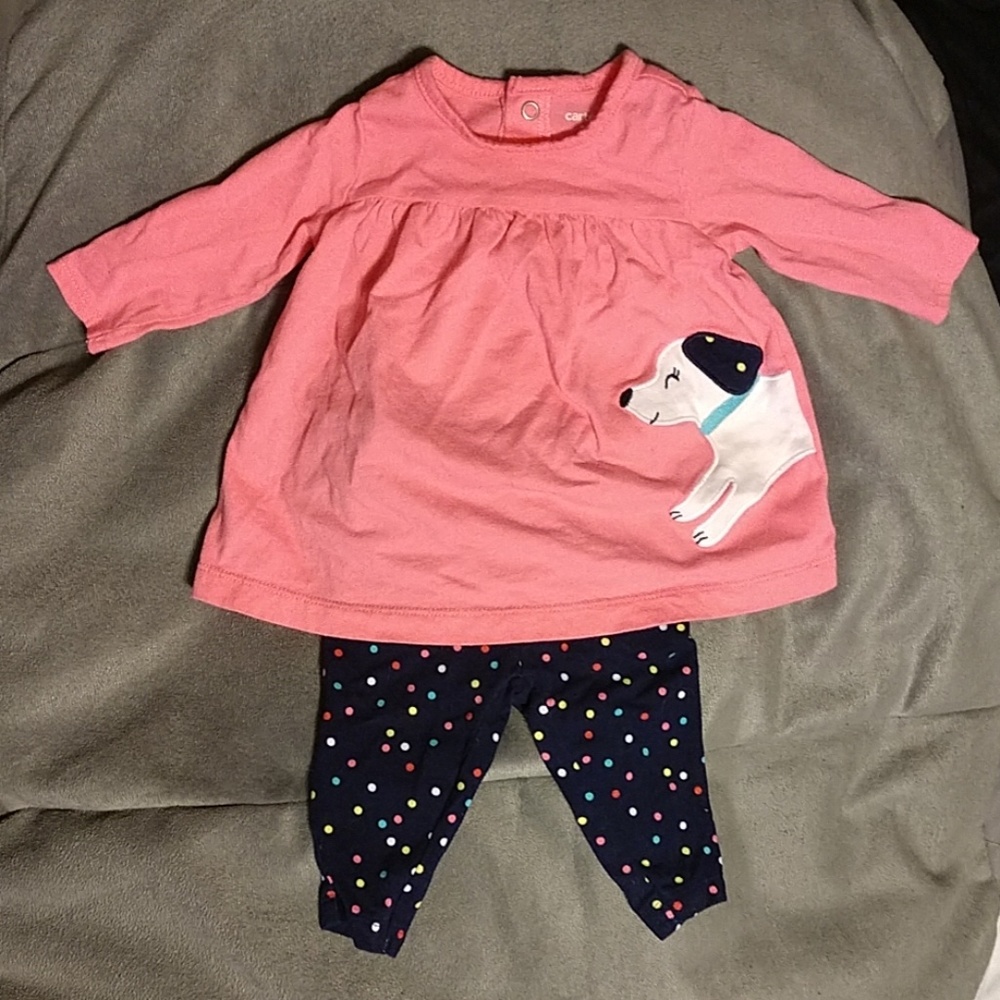 Babygirl tunic and pants set.